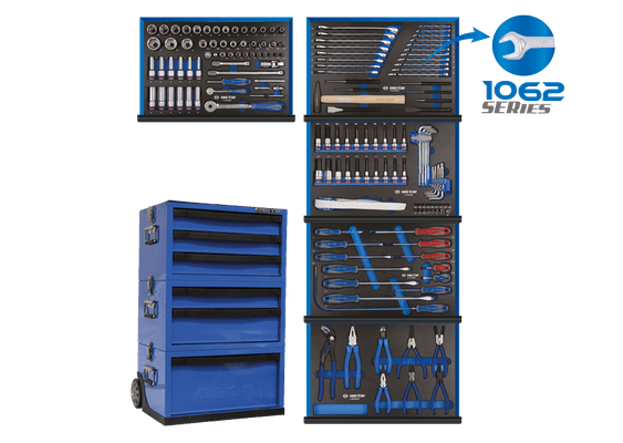 Outils - Outils divers - Servante modulable 874516BA + 163 outils plateaux EVAWAVE