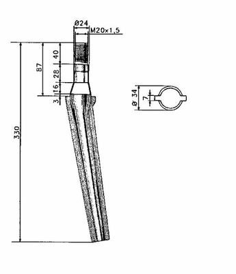 Pièces agricoles - Travail du sol - Dent de herse rot. Fliegl