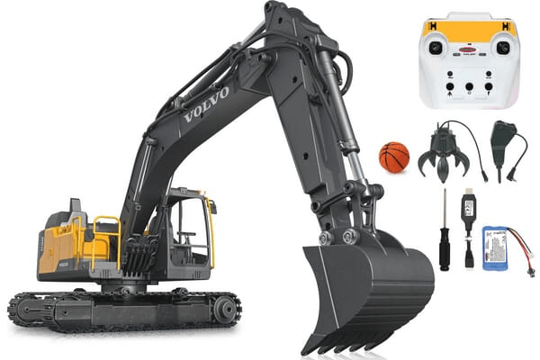 Loisirs - Jouets - DiggerVolvo EC160E Metal 1:16 avec grappin à obus et marteau de démolition