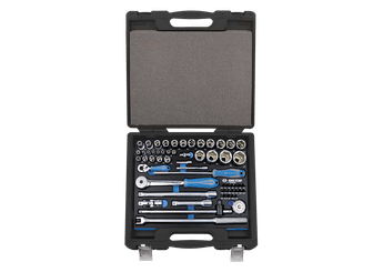 Outils - Outils divers - Coffret de douilles et accessoires1/4"et1/2" 6 pans EVAWAVE - 60pcs