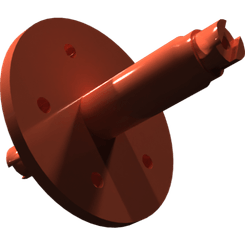 Pièces agricoles - Pièce divers - Axe de roue étroit soudé-peint-