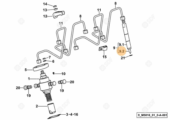 Pièces agricoles - Pieces moteur - PULVERISATEUR