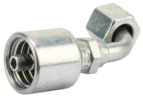 Pièces agricoles - Hydraulique - Racc. à sertir DN13-1"3/16ORFS 90°