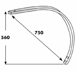 Pièces agricoles - Travail du sol - Dents flexibles Chisel Mono, double suspension