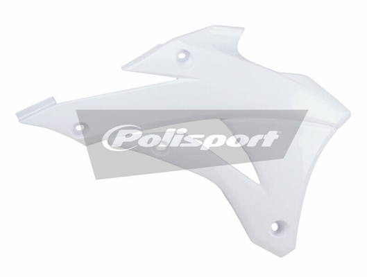 Pièces Quad & Motos - Plastiques - Ouïes de radiateur POLISPORT blanc Kawasaki KX85/KX100
