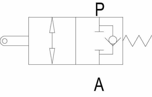 Pièces agricoles - Hydraulique - Clapet fin de course VFC-TS 1/2