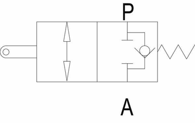 Pièces agricoles - Hydraulique - Clapet fin de course VFC-TS 1/2