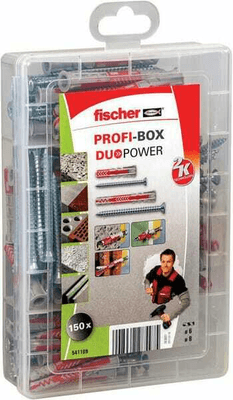 Pièces agricoles - Fasteners - PROFI-BOX DuoPower court/long + vis / Boite de 150