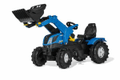 Tracteur à pédales avec chargeur frontal, New Holland T7, à partir de 3 ans, rollyFarmtrac de Rolly Toys