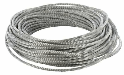 Pièces agricoles - Fasteners - Câble en acier galvanisé 4 mm, 30m