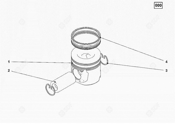 Pièces agricoles - Pieces moteur - AXE DE PISTON