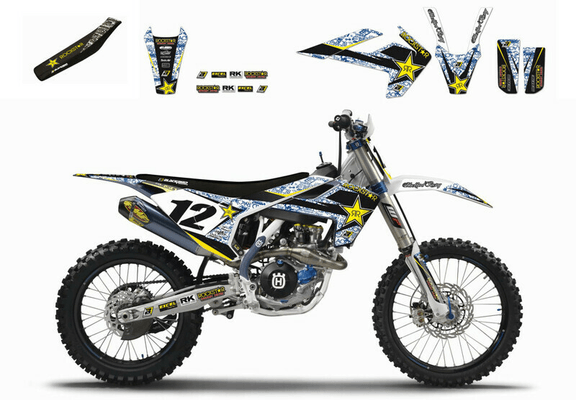 Pièces Quad & Motos - Equipement véhicule - Kit complet BLACKBIRD Rockstar Energy Husqvarna TC/FC TE/FE