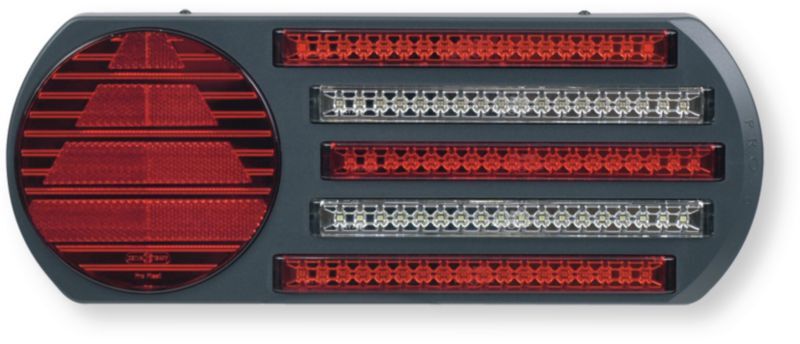 Automobile - Consommables et accessoires auto. - Feu arrière 5 fonctions droit LED 24 volts avec feu de brouillard et feu de recul livré pré-câblé avec 2 mètres de câble (par 1)