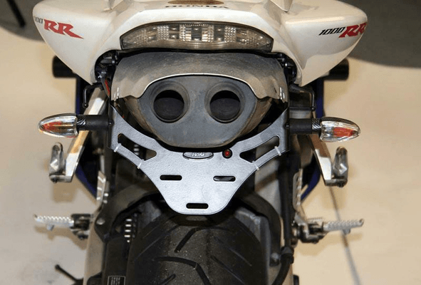 Pièces Quad & Motos - Equipement véhicule - Support de plaque R&G RACING noir Honda CBR600RR/1000RR Fireblade