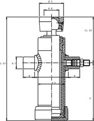 Pièces agricoles - Hydraulique - Verin telescopique+rotule