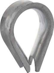 Pièces agricoles - Fasteners - Cosse-coeur zingué 14 mm