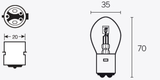 Ampoule TECNIUM B35 12V 35/35W - x10