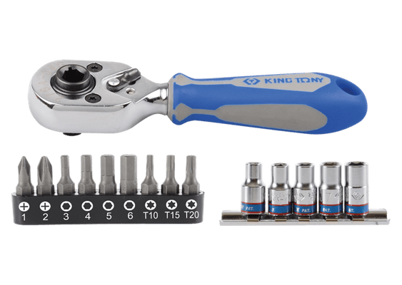 Outils - Outils divers - Mini cliquet + embouts et douilles 15 pcs en blister