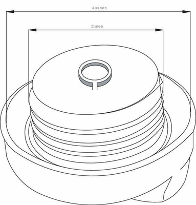 Pièces agricoles - Tracteur pièce origine - Bouchon de réservoir NH