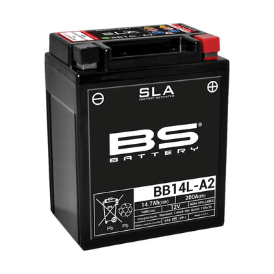 Pièces Quad & Motos - Electrique - Batterie BS BATTERY SLA sans entretien activé usine - BTX14AHL / BB14L-A2/B2