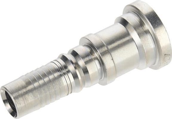 Pièces agricoles - Hydraulique - Raccord à sertir 4SH-DN25 avec flasque ø50,8 mm 45°
