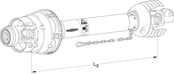 Pièces agricoles - Transmission - Cardan grand angle PWE580