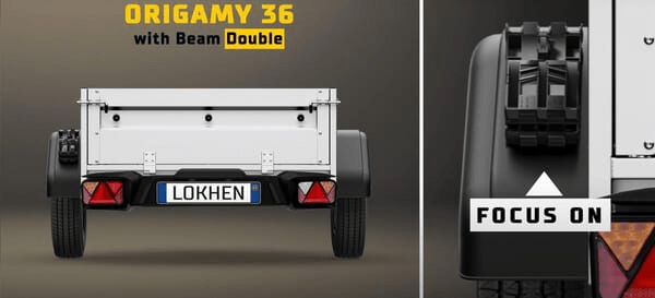 Pièces agricoles - Pièce divers - Support de cale de roue Beam®, double, pour Origamy® 36