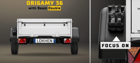 Pièces agricoles - Pièce divers - Support de cale de roue Beam®, double, pour Origamy® 36