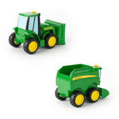 Loisirs - Jouets - Tracteur Johnny et moissonneuse-batteuse Corey