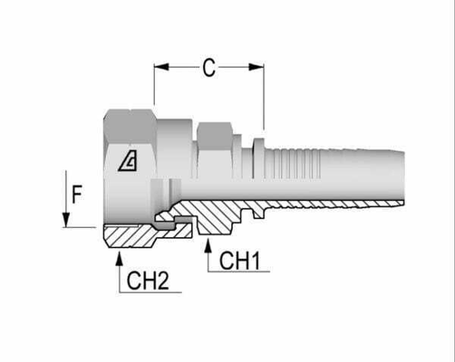 Pièces agricoles - Hydraulique - Raccord à sertir DN08-M16x1,5
