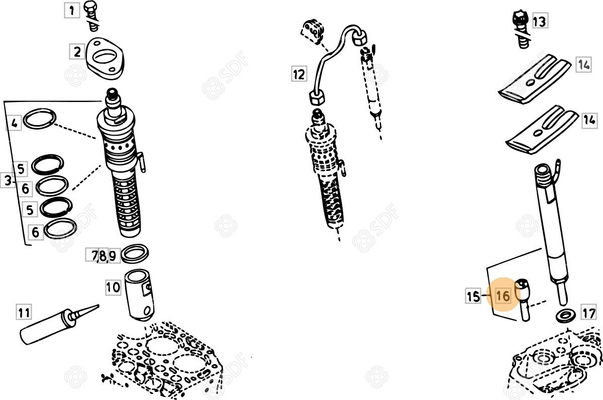 Pièces agricoles - Pieces moteur - PULVERISATEUR