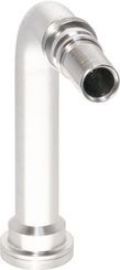 Pièces agricoles - Hydraulique - Raccord à sertir 4SH-DN25 avec bride ø47,6 mm 90° H175