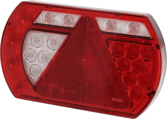 Pièces agricoles - Eclairage - Feu arrière gauche multifonction à LED, SMART, 12 V, 236x140x24,3 mm, Baïonnette 5 broches, Kramp