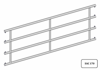Materiels - Accessoires 50Kg-70Kg - ARRIERE DOUBLEX EX4 L.2.90M