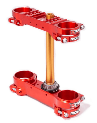 Pièces Quad & Motos - Equipement véhicule - Té de fourche XTRIG ROCS Tech rouge offset 22,5mm