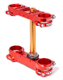 Té de fourche XTRIG ROCS Tech rouge offset 22,5mm