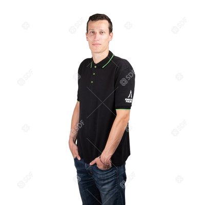 Pièces agricoles - Merchandising - Polo noir pour hommes, 3XL