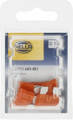 Pièces agricoles - Eclairage - Fusible lame standard 32V 40A longueur 18,8mm orange pack 5x Hella