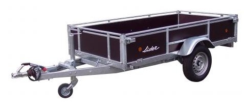 Materiels - Remorque voiture - REMORQUE COTES BOIS 251x133x40 freinée 1 essieu PTAC : 750 kg
