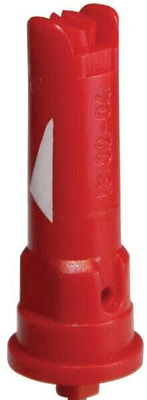 Pièces agricoles - Pièce Pulvérisateur - Buse de bordure à injection d'air IS 80° 04 rouge céramique Lechler