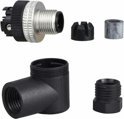 Pièces agricoles - Electricité - M12 Connecteur coudé 4P