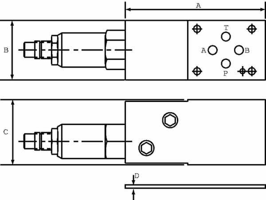 Pièces agricoles - Hydraulique - Valve PP10AAM0B NG06 3 voies