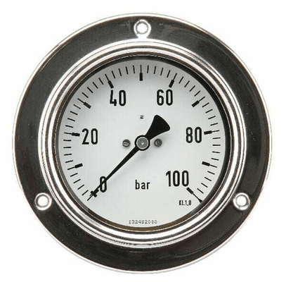 Pièces agricoles - Hydraulique - Manomètre Ø100 0-100bar ½"pan.