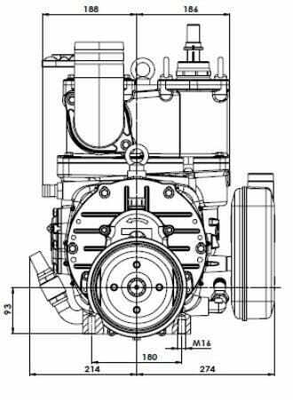 Pièces agricoles - Fertilisation & Lisier - Entraînement de pompe à vide à prise directe 13520 l/min avec lubrification automatique et Ballast B.P.