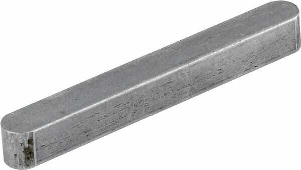 Pièces agricoles - Fasteners - Clavette parallèle à bouts arrondis 6 x 6 x 40