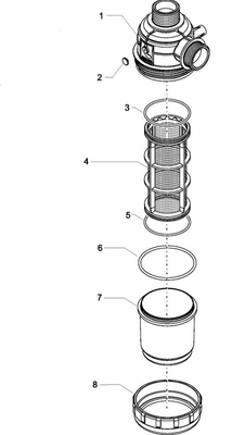 Pièces agricoles - Pièce Pulvérisateur - Filtre d'asp. 1 1/4" 60-100 l/min