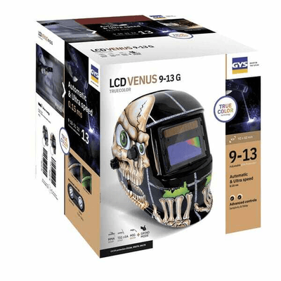 Pièces agricoles - Outils atelier - Masque de soudeur VENUS LCD 9-13G BONES TRUE COLOR