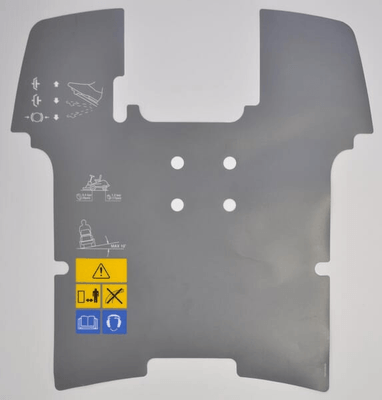 Pièces agricoles - Jardin et forêt pièce origine - Etiquette sol sécurité 17/18 VILLA ME