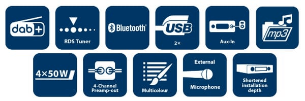 Pièces agricoles - Eclairage - RadioBPA 1124 DAB BT (2x USB)