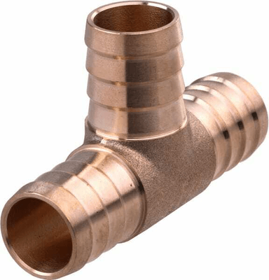 Pièces agricoles - Hydraulique - Conn. en T 3/4" en laiton